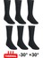 6’lı Thermal Siyah Havlu Dokuma Çorap Seti – Topuksuz, 35–50 Numara Uyumlu, Asker ve Sivil Kullanım (-30°c / +30°c) 1