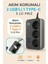 Wınnboss Termal Akım Korumalı 2.1A Şarj Çıkışlı 10A 2 mt USB ve Type-C Şarj Çıkışlı Uzatma Grup Priz 5