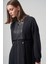 Anjelik Önden Fermuarlı Kap Ceket 6825 Siyah 3
