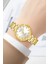Çelik Kordon Çelik Kasa Kadın Kol Saati, Bileklik Hediye Gold ZMFER202 2