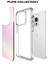 iPhone 15 Pro Max Pure Rainbow Renk Geçişli Şeffaf Kılıf Çizilmeye Dayanıklı Darbe Emici Pembe 3