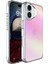 iPhone 16 Pure Rainbow Renk Geçişli Şeffaf Kılıf Çizilmeye Dayanıklı Darbe Emici Pembe 2