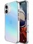 iPhone 16 Pure Rainbow Renk Geçişli Şeffaf Kılıf Çizilmeye Dayanıklı Darbe Emici Mavi 1