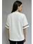Bisiklet Yaka Taş Işlemeli Regular Örme Tişört 8