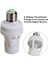2pcs E27 Hareket Sensörü Işık Anahtarı 100-240V Hareket Dedektörü Temel Lamba Tutucu Işık Kontrolü Akıllı Anahtar Ampul Soketi (Yurt Dışından) 5