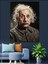 Einstein Ünlü Bilim Adamı Dekoratif Kanvas - Mdf Ahşap Tablo 2