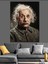 Einstein Ünlü Bilim Adamı Dekoratif Kanvas - Mdf Ahşap Tablo 5