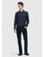 Petrol Düz Dokuma Slim Fit Kadife Casual Pamuk Karışımlı Pantolon 1