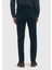 Petrol Düz Dokuma Slim Fit Kadife Casual Pamuk Karışımlı Pantolon 5