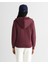Kadın Bordo Regular Fit Kapüşonlu Fermuarlıı Sweatshirt 4202588.656 2
