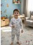 Sude Çocuk Erkek Kız Boyamalı Pijama Takımı 4