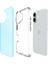 iPhone 16 Plus Pure Rainbow Renk Geçişli Şeffaf Kılıf Çizilmeye Dayanıklı Darbe Emici Mavi 3