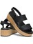 Brooklyn Cork Low Wedge Siyah Kadın Sandalet 1