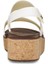 Brooklyn Cork Low Wedge Krem Kadın Sandalet 4