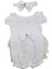 Dantelli Boneli Şortlu Kız Bebek Tulum 1
