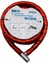 Buğz Kırmızı Motor Bisiklet Kilidi 22 mm x 200 cm 1