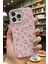 iPhone 16 Pro Kılıf Pembe Leopar Desenli Ince Yumuşak Silikon 1