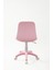 Abant Pembe Çalışma Sandalyesi | Minderli | Ayarlanabilir Döner Tekerlekli Öğrenci & Ofis Sandalyesi 3