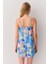 Mavi Baskı Yaz Çiçekli Babydoll Takımı 1