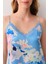 Mavi Baskı Yaz Çiçekli Babydoll Takımı 2
