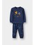 G4401A5NV95 Lacivert Erkek Bebek Pijama Takımı Uzay Baskılı Uzun Kollu Penye Üst Uzun Alt 1