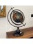 Armillary Stil Metal & Deri Dünya Küresi 50 cm Antik Eskitme Lüks Ofis Masa Konsol Üstü Dekoratif 2