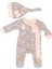 Leopar Desenli Kız Bebek Tulum Bereli 1