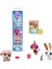 Littlest Pet Shop Bandai Park Pets BF00598 Seti, 3 Evcil Hayvan, Aksesuar, Koleksiyon Kartı ve Sana 1