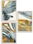 Manzara Üçlü Ahşap Çerçeveli Tablo 1