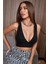 Kadın Siyah Çapraz Sırt Detaylı Şık Crop Top Büstiyer 1
