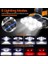 PS-888 Güçlü USB Şarj Edilebilir Profesyonel 8 Modlu 6000 Lümen 8 LED Su Geçirmez Kafa Lambas� 4