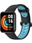 CPT83 Xiaomi Redmi Watch 2 Spor Delikli Kordon - Siyah-Mavi 1