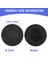 4 Çift 55MM Yedek Kulaklık Pedi Kulaklık Kara (Yurt Dışından) 4
