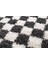 Chess Dama Desenli Kemik-Siyah Salon Oturma Odası Yatak Odası Koridor Makine Halısı Yolluk 3