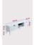 Country Model 150 cm TV Ünitesi – MDF Kapak, Raflı Modern TV Sehpası | Beyaz Renk Televizyon Konsolu 5