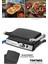 Paslanmaz Çelik Tost ve Izgara Makinesi, 2000W, Granit Plakalar 1