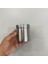 Dekoratif Paslanmaz Çelik Küllük 9 cm Yuvarlak Metal Hazneli Gri Renk 6