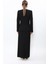 Sıfır Yaka Ön Robalı Ceket & Uzun Düz Dar Etek-Siyah 3