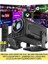 HY320 Siyah Taşınabilir Sinema Projektörü 4K 1080P 10 W Güçlü Bluetooth Akıllı Projeksiyon Wifi 5