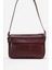2108 Gerçek Deri Kadın Çapraz Çanta Bordo 1