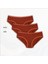 Ezowear Kadın 3’lü Pamuklu Külot Seti - Kiremit 1