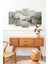 Beyaz At Manzarası 5 Parçalı Mdf Tablo 2