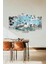Deniz Manzarası Keşmekeş 5 Parçalı Mdf Tablo 2