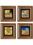 Van Gogh 4 Lü Set Çerçeveli Taş Tablo 1