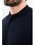 Fitilli Slim Fit Polo Yaka Erkek Triko Kazak 2