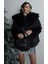 Kadın Siyah Suni Kürk Ceket 3