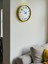 Zentime 36 cm Sarı Dekoratif Duvar Saati 3