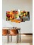 Çiçekler Bahar 5 Parçalı Mdf Tablo 1