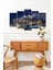 Şehir Manzarası 5 Parçalı Mdf Tablo 2