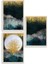 Manzara Üçlü Ahşap Çerçeveli Tablo 1
